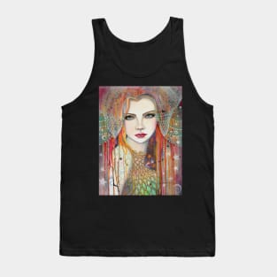 Gypsy Boho Contemporary Art Beautiful Woman Fantasy Artwork Tank Top